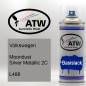 Preview: Volkswagen, Moondust Silver Metallic 2C, L488: 400ml Sprühdose, von ATW Autoteile West.